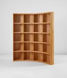 Ania Jaworska, "Freestanding Bookshelf", 2017, Rift-sawn white oak, oak-veneered wood, wax and oil finish