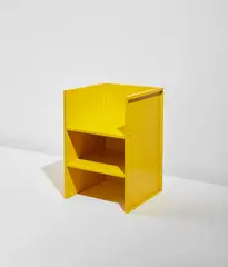 Donald Judd, "Armchair 1", designed 1984, produced 1995, Painted aluminum