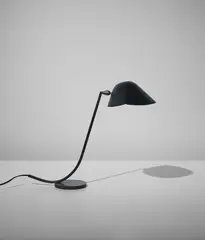 Serge Mouille, "Antony" desk lamp, circa 1955, Painted steel, painted aluminum, brass