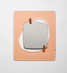 Rare mirror by Max Ingrand, 1960s, Glass, mirrored glass, brass, sold Jun 2021