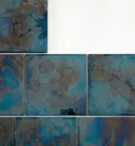 Fausto Melotti, Group of sixteen wall tiles, 1965, Glazed earthenware