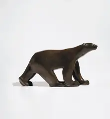 François Pompon, "Ours blanc", conceived and executed 1923, Patinated bronze