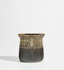 Gustav Gurschner, Vase, circa 1900, Patinated bronze