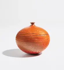 Weed pot by Doyle Lane, circa 1960, Glazed ceramic, sold Jun 2021