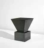 Scott Burton, "Café Table", designed 1984, produced 1985, Verde Ubatuba granite