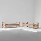 Franco Albini, Pair of daybeds, from Villa Neuffer, Ispra, Italy