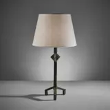 Alberto Giacometti, "Étoile" table lamp, designed circa 1935, later cast, Patinated bronze, paper shade