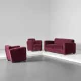 Jean Royere, Sofa and pair of armchairs