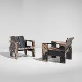 Gerrit Rietveld, Pair of "Crate" chairs