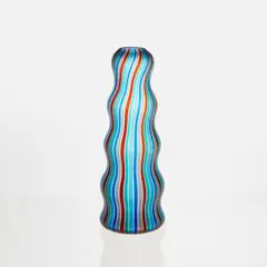 "Arado" vase by Alessandro Mendini, 1988, A canne glass, sold Dec 2021