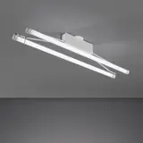 Ceiling light, model no. 3026/40 by Gino Sarfatti, circa 1954, Painted brass, painted steel, fluorescent bulbs, sold Dec 2021