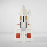 Bruno Gregory, Unique "Integrated System (Construction 2)" vanity, 1987, Painted fiberboard, painted wood