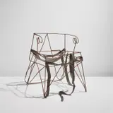 Tom Dixon, Unique "Concrete Reinforcement Rod Chair"