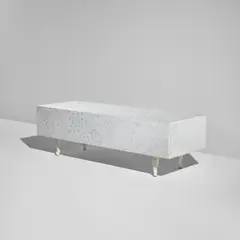 "Pizzo Carrara" bench by Marcel Wanders, 2007, Sandblasted Carrara marble, painted metal, sold Jul 2020