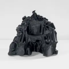 Jay Sae Jung Oh, Unique "Savage Chair_Black Edition_2014", 2014, Cowhide leather cord over plastic objects