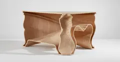 "Cinderella" table by Jeroen Verhoeven, 2004-2007, CNC-cut birch plywood, sold Jul 2020
