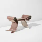 Maria Pergay, "Pouf Ruban" stool