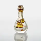 Maurice Marinot, Bottle, circa 1922, Hand-blown glass, enamel decoration