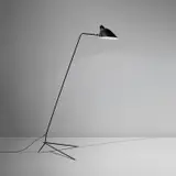 Serge Mouille, "Simple" floor lamp with "Lampadaire" shade