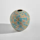 Seiji Kobayashi, Vase, circa 2000, Glazed and textured stoneware