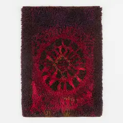 "Karpalo" rug by Ritva Puotila, designed 1962, produced circa 1966, Wool pile, sold Jul 2020