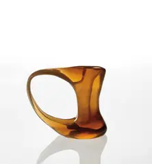Giorgio Ferro, Vase, from the "Anse Volanti" series, circa 1952, Iridescent glass