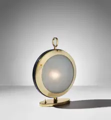 Table lamp by Stilnovo, circa 1959, Brass, glass, sold Dec 2020
