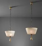 Tomaso Buzzi, Pair of pendant ceiling lights