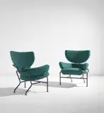 Franco Albini and Franca Helg, Pair of armchairs, model no. PL19