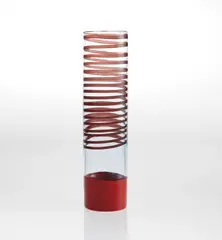 Thomas Stearns, Vase, circa 1962, Incalmo glass with spiral decoration