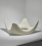 Flemming Agger, Rare modular "Crown" sofa, circa 1967, Fabric upholstery, painted steel