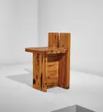 Lina Bo Bardi, Chair, designed for the SESC-Pompéia Center, São Paulo, circa 1980, Pine