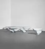 Joris Laarman, "Cumulus" table, 2010, Striato Olimpico marble