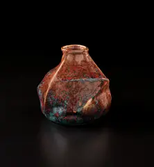 Vase by Pierre-Adrien Dalpayrat, circa 1900, Stoneware with "Dalpayrat red" glaze, sold Dec 2020