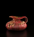 Pitcher with lizards by Pierre-Adrien Dalpayrat and Alphonse Voisin-Delacroix, circa 1893, Stoneware, sang de bœuf glaze, sold Dec 2020