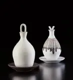 Lucie Rie, Set of oil and vinegar bottles and saucers