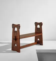 Bench by Johan Borgersen, circa 1900, Oak, offered Dec 2020