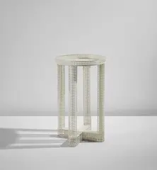 Josef Hoffmann, Smoking table, circa 1910, Painted steel