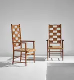 Koloman Moser, Pair of armchairs