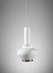 Ceiling light, model no. A334 by Alvar Aalto, Designed 1956, Aluminium, brass, sold Sep 2019