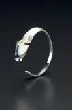 Björn Weckström, "Salamanteri" (Salamander) bracelet, Designed 1973, produced 1973-1984, Mould-cast silver and acrylic