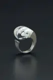 Björn Weckström, "Mikronit" (Microns) ring, Designed 1970, produced 1974, Mould-cast silver and acrylic