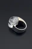 Björn Weckström, "Mikronit" (Microns) ring, Designed 1970, produced 1974, Mould-cast silver and acrylic