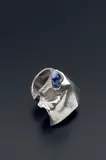 Björn Weckström, "Otuksen Silmä" (Creature's Eye) ring, Designed 1972, Mould-cast silver and acrylic