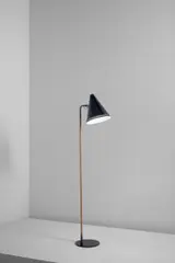 Floor lamp, model no. 10501 by Paavo Tynell, 1950s, Painted aluminium, cane-wrapped metal, brass, painted steel, sold Sep 2019