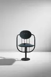 Theater chair, designed for the Betty Nansen Theater, Frederiksberg, Denmark by Poul Henningsen, 1959, Painted plywood, painted metal, brass, sold Sep 2019