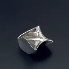 "Carina" ring by Björn Weckström, 1970, Mould-cast silver, offered Sep 2019