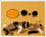 Orange Oval by Adolph Gottlieb, 1972, Screenprint in colors, on wove paper, with full margins, sold Apr 2019