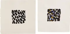 Jacqueline Humphries, Untitled; and Untitled, 1990, Two watercolor drawings on heavy wove paper