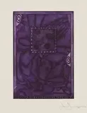 Jasper Johns, Untitled, 1995, Mezzotint in colors, on Lana Gravure paper, watermark J. Johns , with full margins